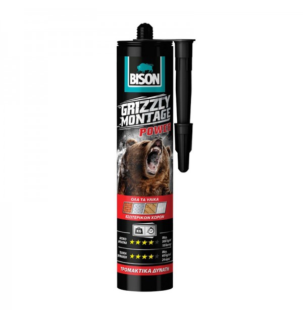 ΚΟΛΛΑ ΚΑΤΑΣΚΕΥΑΣΤΙΚΗ BISON GRIZZLY MONTAGE POWER 370GR ΛΕΥΚΗ 28552