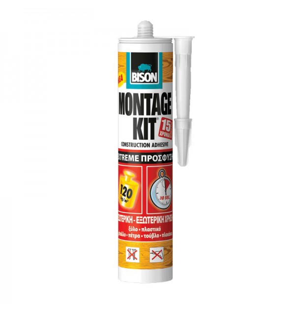 ΚΟΛΛΑ ΓΕΝΙΚΗΣ ΧΡΗΣΗΣ BISON ΜΟΝTAGEKIT EXTREME ΠΡΟΣΦΥΣΗ 370GR 66573