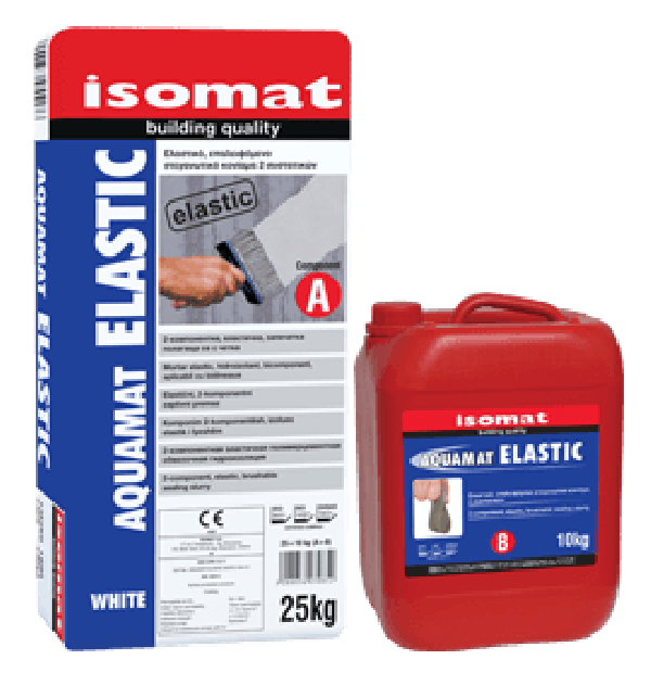 ΣΤΕΓΑΝΩΤΙΚΟ ISOMAT AQUAMAT ELASTIC 35 A+B ΛΕΥΚΟ