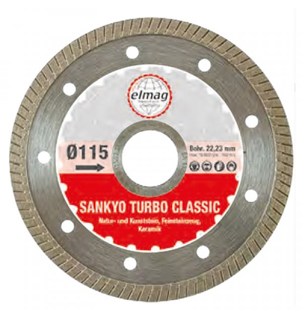 ΔΙΣΚΟΣ ΚΟΠΗΣ ΠΛΑΚΙΔΙΩΝ ΔΙΑΜΑΝΤΕ Φ115 SANKYO TURBO