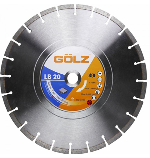 ΔΙΣΚΟΣ ΚΟΠΗΣ ΓΡΑΝΙΤΗ Φ400 ΔΙΑΜΑΝΤΕ GOLZ LB 20 (ΟΠΛΙΣΜΕΝΟ ΜΠΕΤΟ)