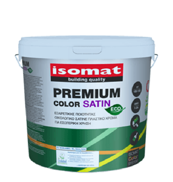 ΧΡΩΜΑ ΠΛΑΣΤΙΚΟ ISOMAT PREMIUM ECO SATIN 