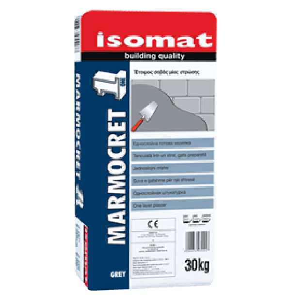 ΕΤΟΙΜΟΣ ΣΟΒΑΣ ISOMAT MARMOCRET 1 ΓΚΡΙ 30kg 