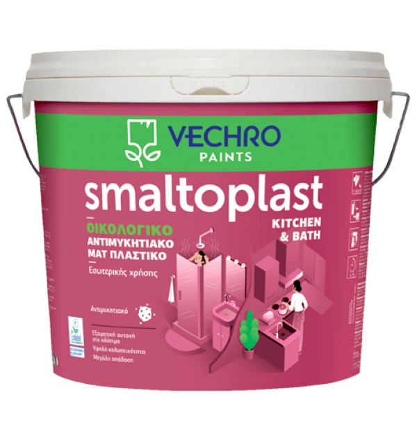 ΒΕΧΡΩ ΧΡΩΜΑ ΠΛΑΣΤΙΚΟ SMALTOPLAST KITCHEN & BATH ΑΝΤΙΜΥΚΗΤΙΚΟ ΟΙΚΟΛΟΓΙΚΟ ΜΑΤ 