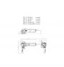 METABO ΓΩΝΙΑΚΟΣ ΤΡΟΧΟΣ ΡΕΥΜΑΤΟΣ 1550W O 125 MM WEV 15-125 QUICK 600468000