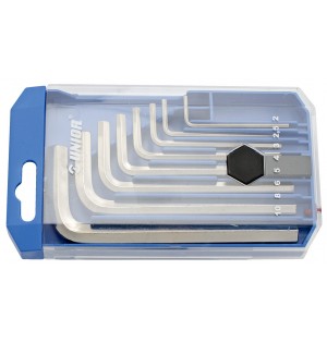 UNIOR ΚΑΣΕΤΙΝΑ ΜΕ ΚΛΕΙΔΙΑ ΑΛΛΕΝ 8 ΚΛΕΙΔΙΑ 5/64", 3/32", 1/8", 5/32", 3/16", 1/4", 5/16", 3/8" Art.220/3PB1 612161