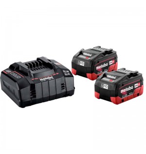 METABO ΣΕΤ 2 ΜΠΑΤΑΡΙΕΣ ΛΙΘΙΟΥ 18V 5.5Ah ΜΕ ΦΟΡΤΙΣΤΗ 12-36V