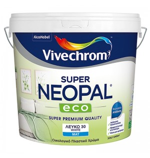 VIVECHROM SUPER NEOPAL ECO ΠΛΑΣΤΙΚΟ ΧΡΩΜΑ ΟΙΚΟΛΟΓΙΚΟ MAT ΛΕΥΚΟ 3LT