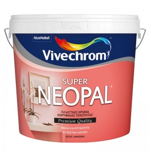 VIVECHROM SUPER NEOPAL ΠΛΑΣΤΙΚΟ ΧΡΩΜΑ ΛΕΥΚΟ MAT 10LT