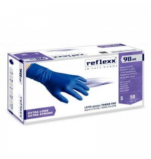 REFLEXX ΓΑΝΤΙΑ ΝΙΤΡΙΛΙΟΥ EXTRA LONG LATEX ΜΠΛΕ 50ΤΜΧ