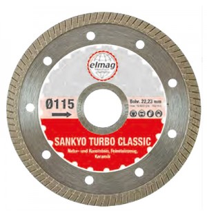 ΔΙΣΚΟΣ ΚΟΠΗΣ ΠΛΑΚΙΔΙΩΝ ΔΙΑΜΑΝΤΕ Φ115 SANKYO TURBO