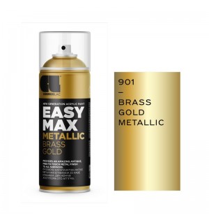 ΧΡΩΜΑ ΣΠΡΕΙ EASY MAX ΧΡΥΣΟ ΜΕΤΑΛΛΙΚΟ Metallic 901 Brass Gold