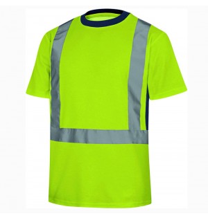 ΜΠΛΟΥΖΑ ΕΡΓΑΣΙΑΣ T-SHIRT ΑΝΑΚΛΑΣΤΙΚΟ ΥΨΗΛΗΣ ΟΡΑΤΟΤΗΤΑΣ NOVA DELTA PLUS 