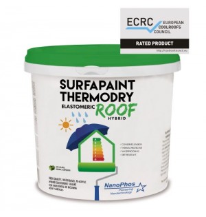 ΘΕΡΜΟΜΟΝΩΤΙΚΟ ΧΡΩΜΑ ΣΤΕΓΗΣ NANOPHOS THERMODRY SURFAPAINT ELASTOMERIC ROOF PAINT 10LT