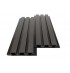 WPC PANEL ΜΕ 3D ΠΗΧΑΚΙΑ 25/176.5mm D.GREY 8570 NewPlan